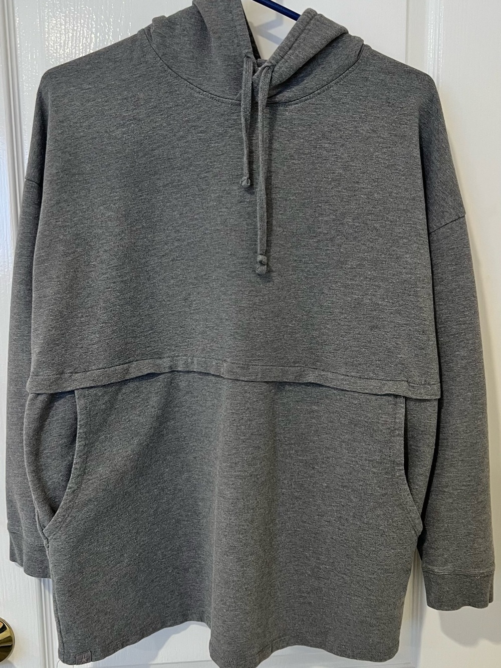 Barefoot Dreams Malibu Luxe Lounge Gray women’s anorak Hoody Pullover medium
